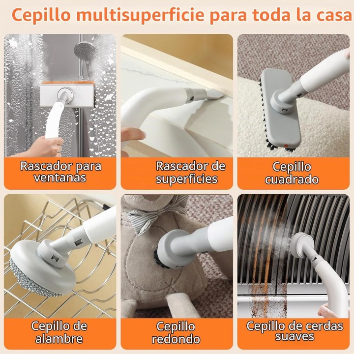 Vaporeta limpieza hogar 1200W, limpiador de vapor portátil 4,5 bares, depósito 850 ml y 120 °C